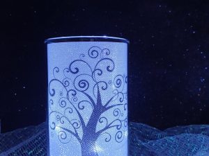 Lampada in vetro albero della vita 2081-01